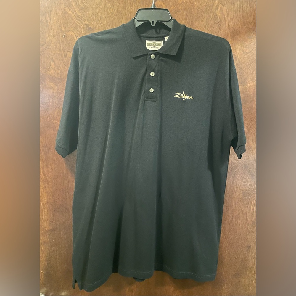 Zildjian Polo Shirt Lexington Apparel Black Men’s Large 
100% Cotton EUC